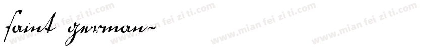 saint german字体转换
